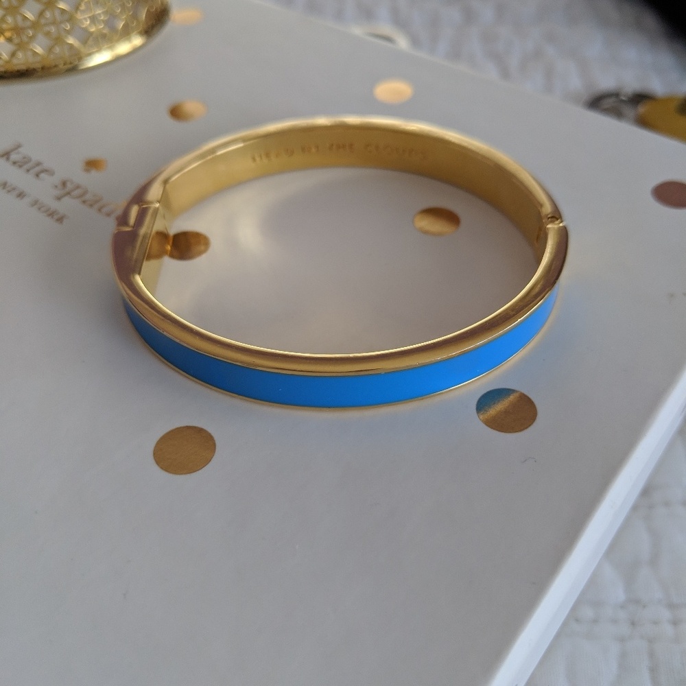 Kate Spade head in the clouds hinged bracelet